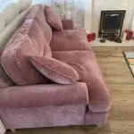 3 Seater & 4 Seater Made by Roseland, Style name is Alfie. Material is Chennile Colour is Blush (like a plum colour)