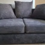 Jumbo Cord 2 Seater Sofa in Grey