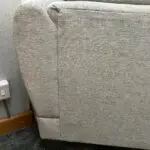 2/3 light grey sofa