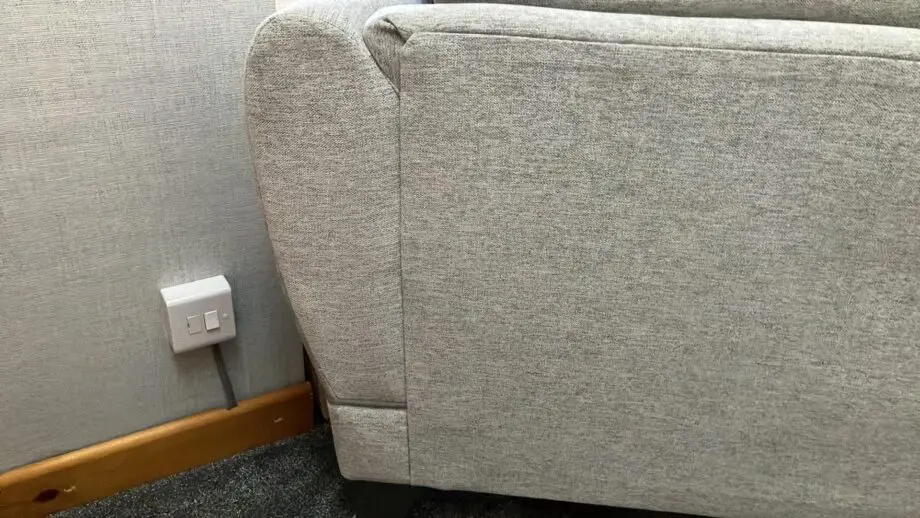 2/3 light grey sofa