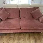 3 Seater & 4 Seater Made by Roseland, Style name is Alfie. Material is Chennile Colour is Blush (like a plum colour)