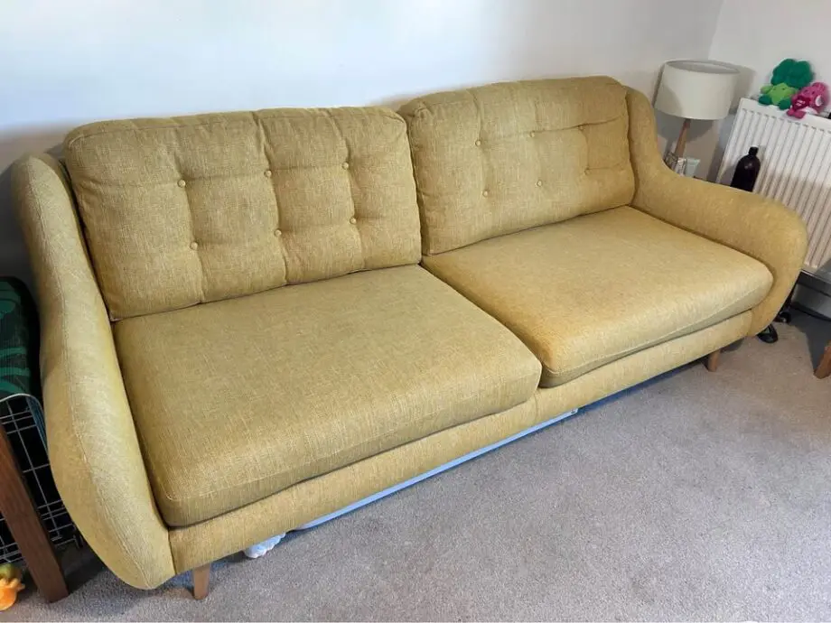 French Connection Camden Yellow Ochre Four seater