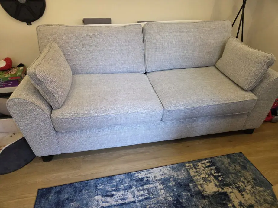 Light grey large 3 seater sofa