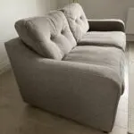 Grey Fabric 3 Seater Sofa - Excellent Condition