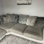 DFS Lawire Corner Sofa Silver
