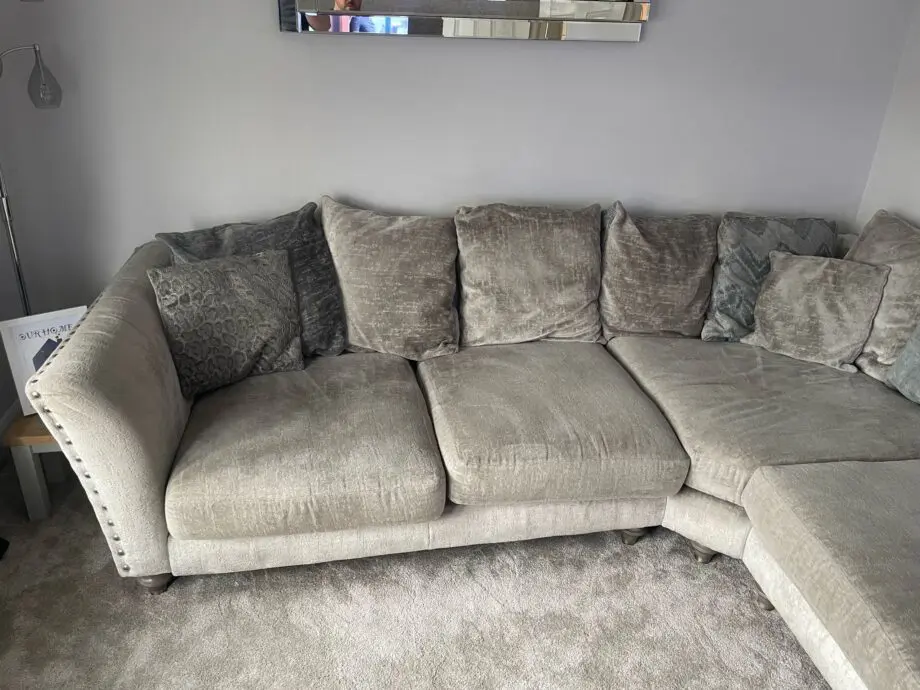 DFS Lawire Corner Sofa Silver