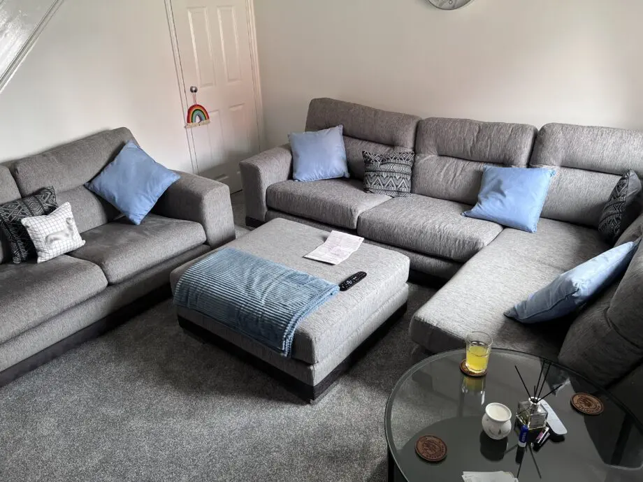 SCS Grey Ariel 1 Corner Sofa
