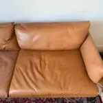 Heal’s leather sofa