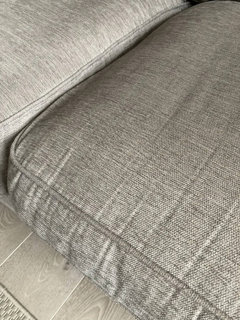 Grey Fabric 3 Seater Sofa - Excellent Condition