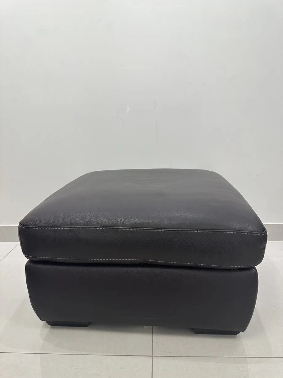 4pcs DFS Chocolate Brown Leather Sofa Set