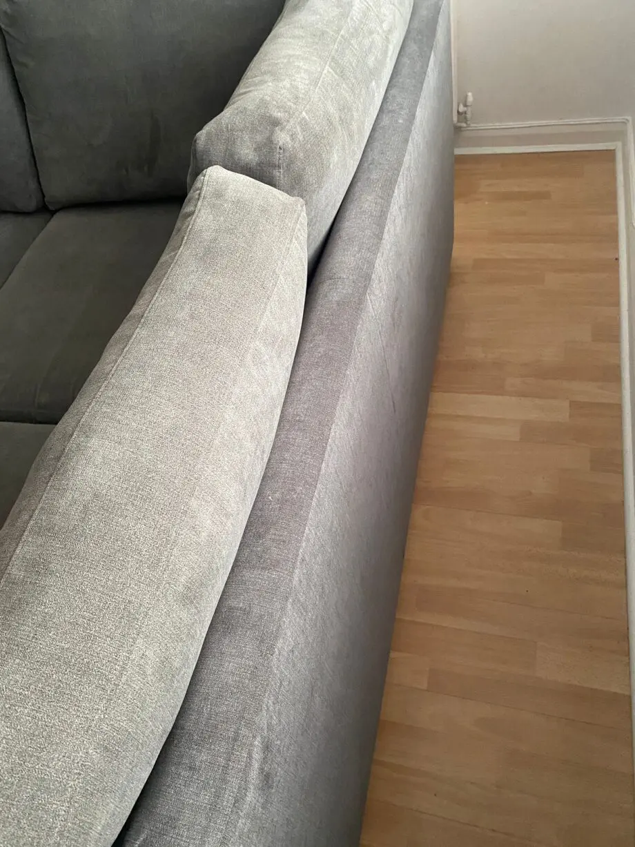DFS Xander Left Hand Facing Arm Open End Corner Sofa (Colour: Graphite/grey)