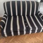 Stunning Black Regency Style Sofa *CLEANED*