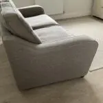 Grey Fabric 3 Seater Sofa - Excellent Condition