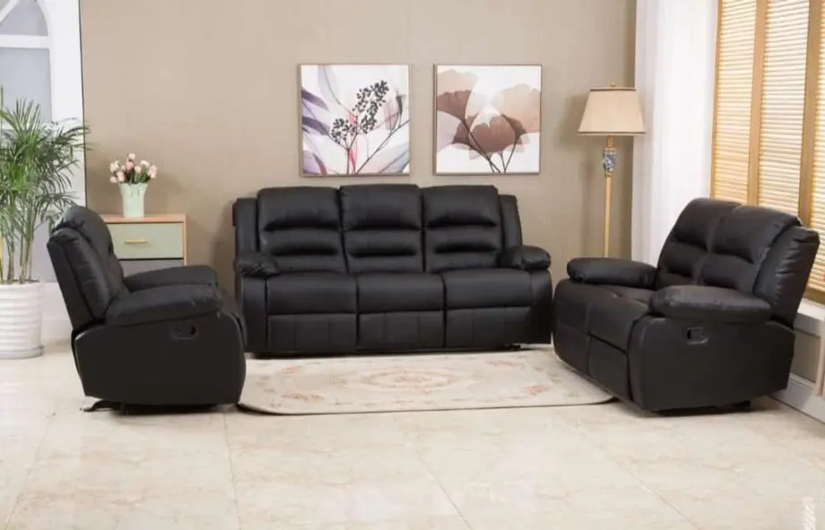 Roma recliner leather sofas