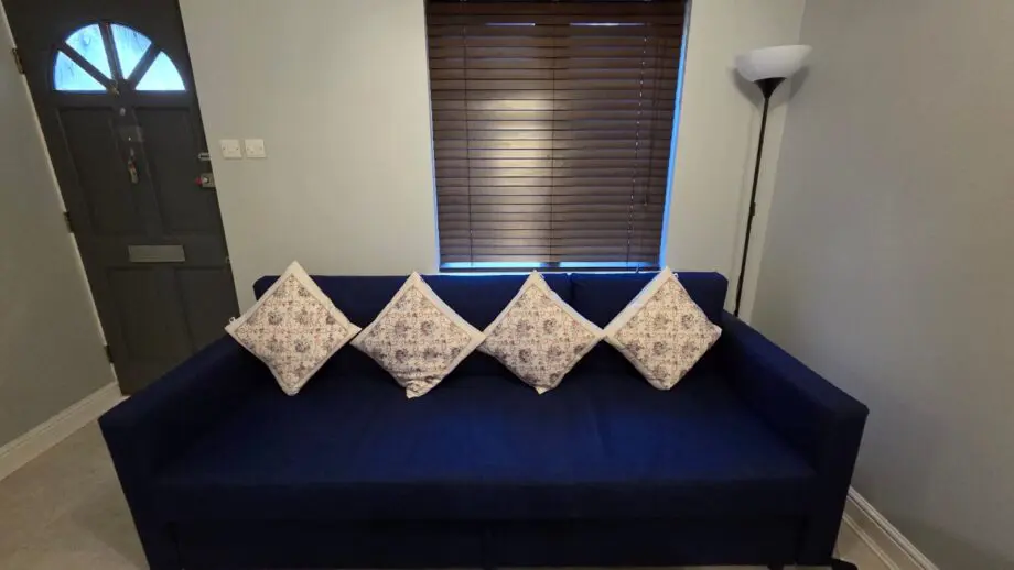 IKEA FRIHETEN 3-seat sofa-bed, Navy Blue