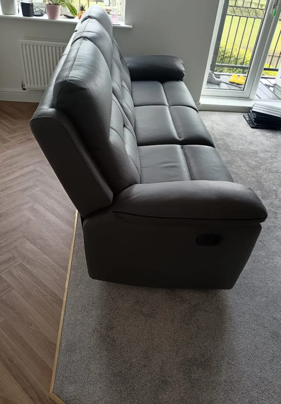 DFS Braylan 3 Seater + 2 Seater Recliner Sofa Set Ash Grey