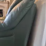 Dark green leather 3 piece suite from Gardener Haskins