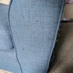 DFS Cotton Navy Blue Sofa