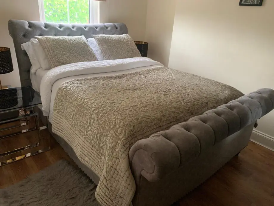DFS grey sofa and bed&mattress