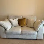 Fish pools 2-seater Sofas (2x) and 1 storage footstool