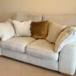 Fish pools 2-seater Sofas (2x) and 1 storage footstool