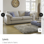 Fish pools 2-seater Sofas (2x) and 1 storage footstool