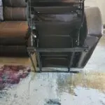 Harvey’s soft leather recliner corner sofa
