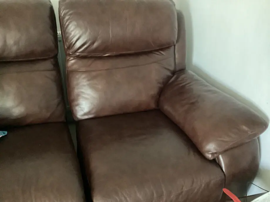 Harvey’s leather sofa