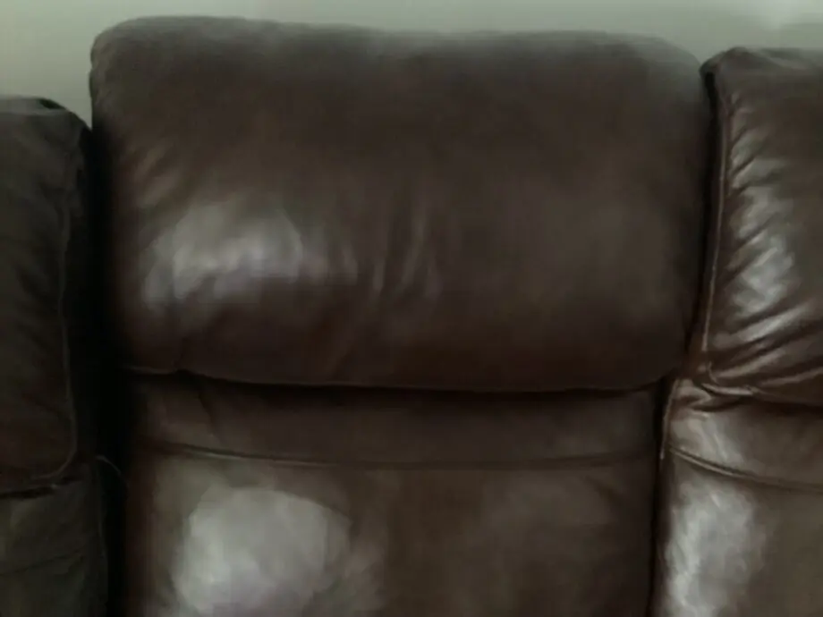 Harvey’s leather sofa