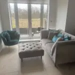 Sofology 2 Seater Sofa- etched velvet mink