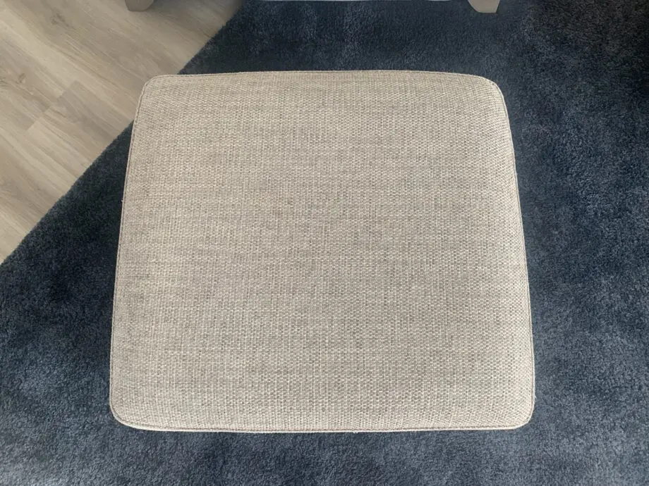 DFS, grey, Lorella, pillow back 4 seat sofa, arm chair & storage footstool.