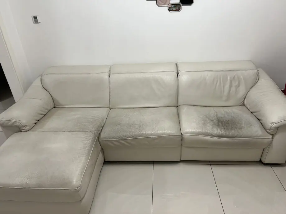 DFS Cream L Shape Sofa
