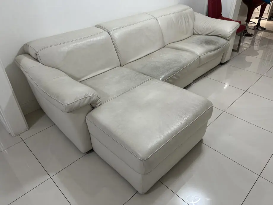 DFS Cream L Shape Sofa