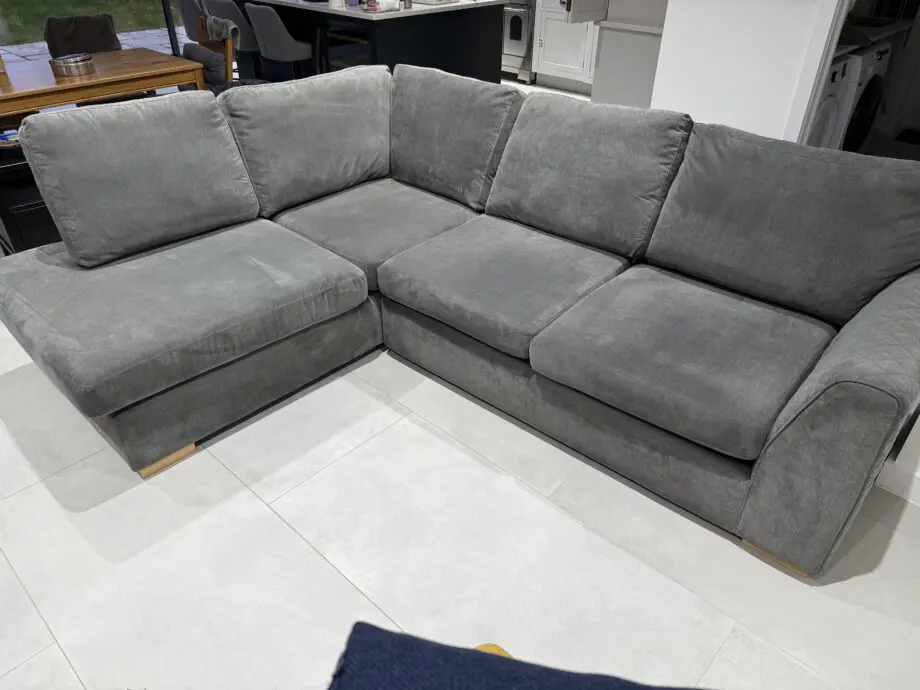 Grey Corner Sofa – Left Hand Side