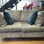 Grey/Blue 2-Seater Sofa