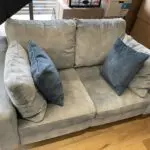 Grey/Blue 2-Seater Sofa