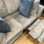 Grey/Blue 2-Seater Sofa
