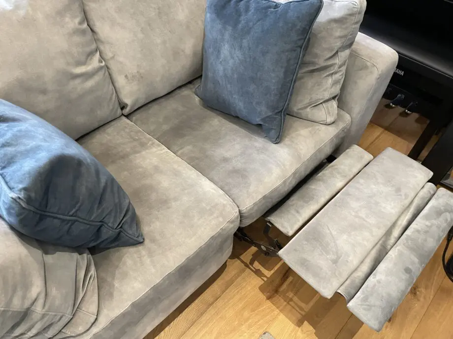 Grey/Blue 2-Seater Sofa