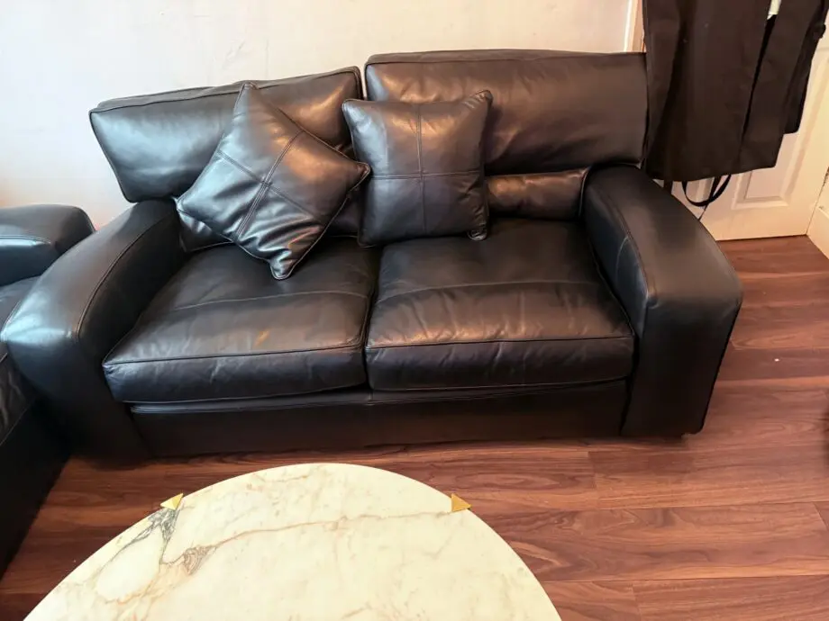 X 2 Duresta panther 2 seater sofas in near immaculate condition