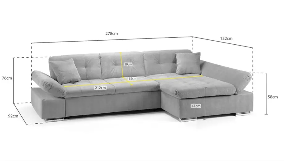 Honey Pot Furniture - Grey&Black Sofa Bed