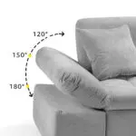 Honey Pot Furniture - Grey&Black Sofa Bed
