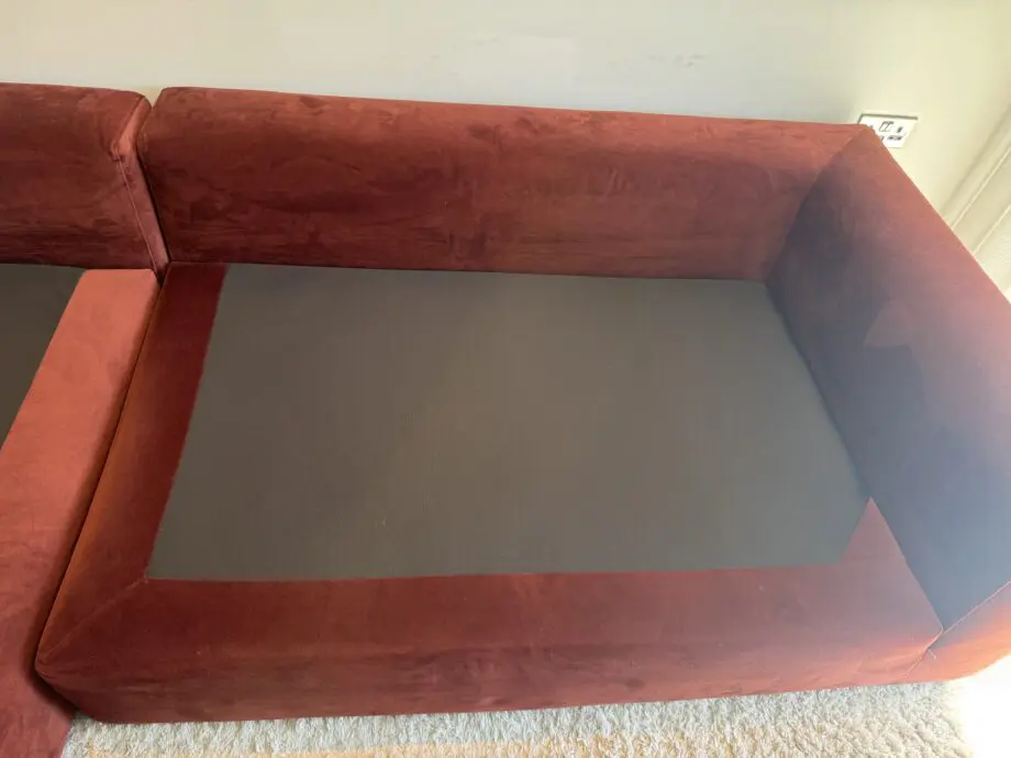 Made.com Amber Velvet, Samona Right Hand Facing Chaise End Sofa