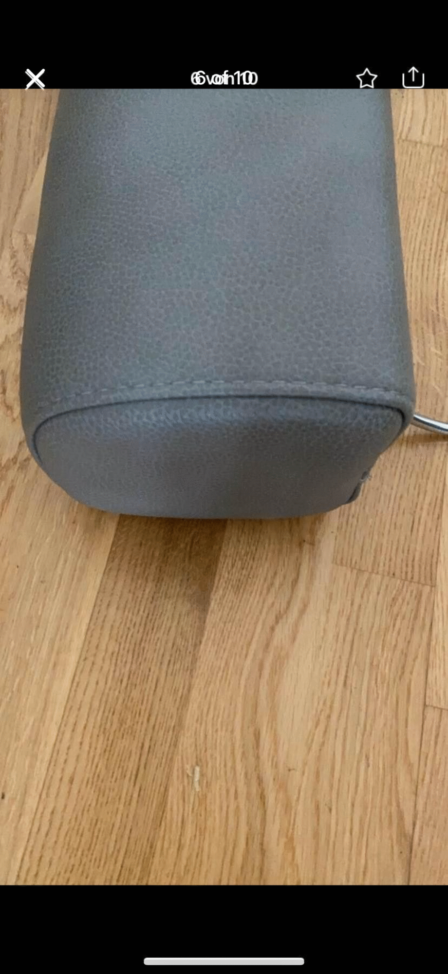 Grey leather sofa in great condition