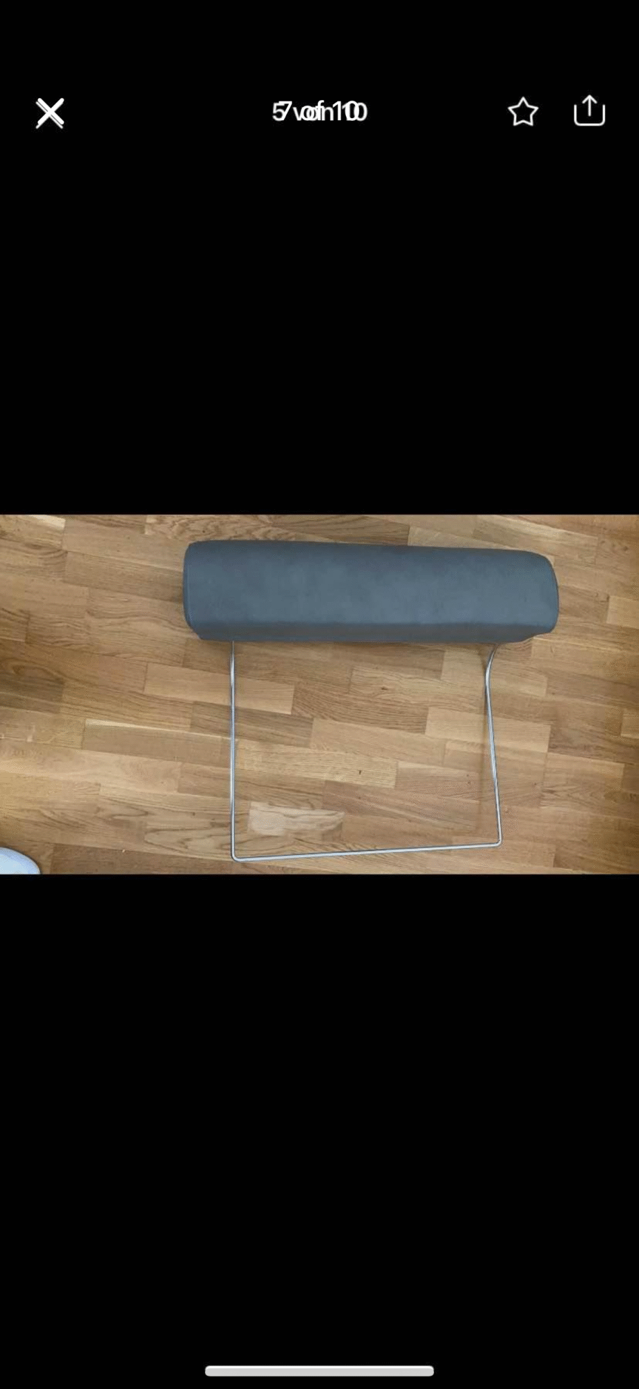 Grey leather sofa in great condition