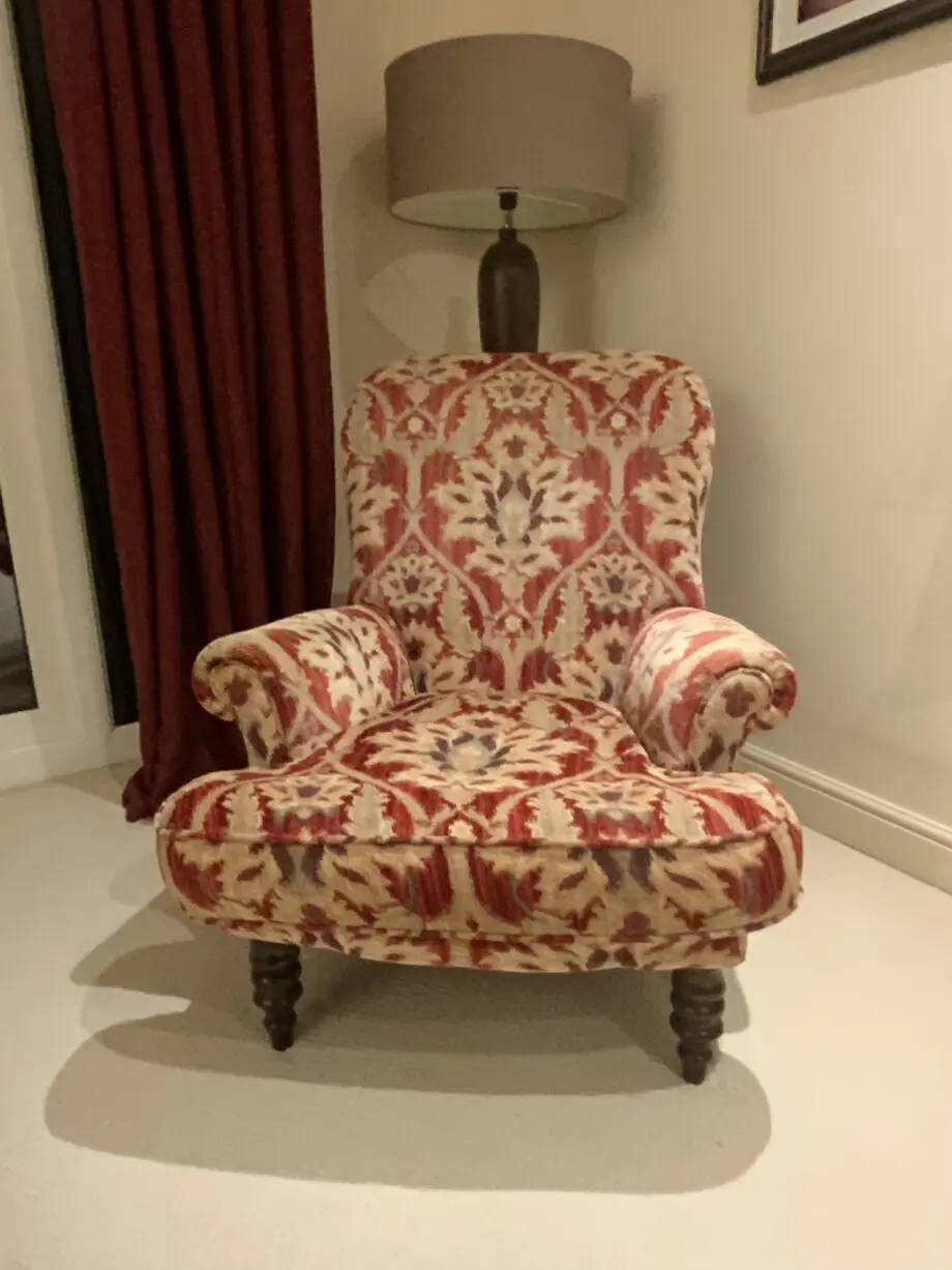 Tetrad Elgar High Back Chair in Enigma Claret