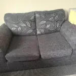 2 months old 3 seater & 2 seater sofas set. Matching. Black and grey