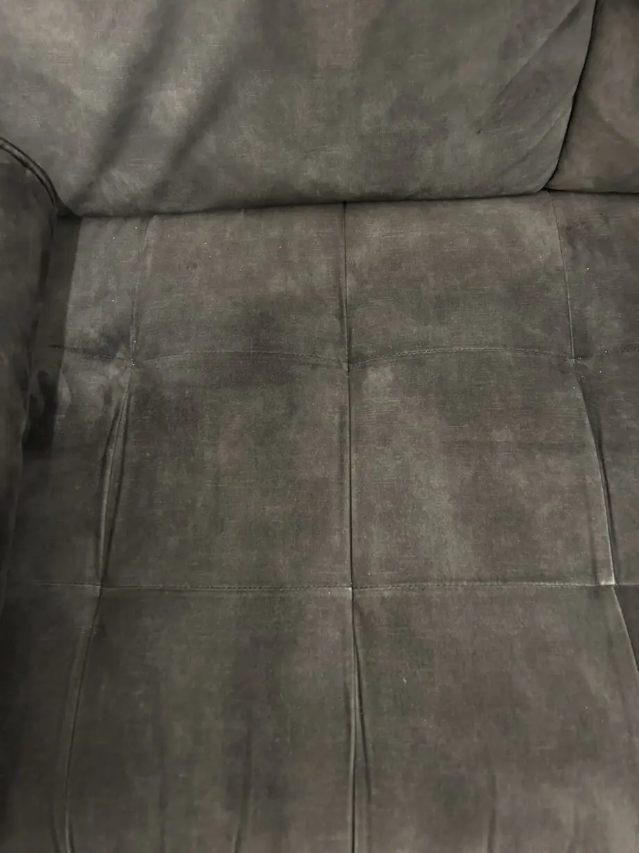 2 x 3 Seater Sofas Charcoal Grey with 4 Roller Cushions Harveys Furniture
