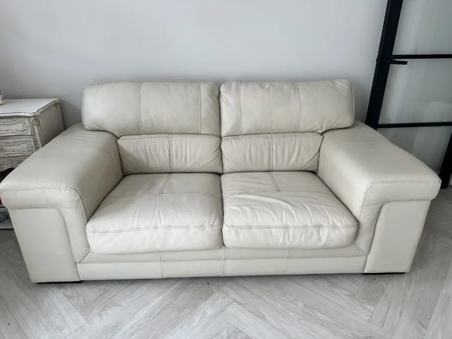 Sisi Italia Cream Leather Sofas