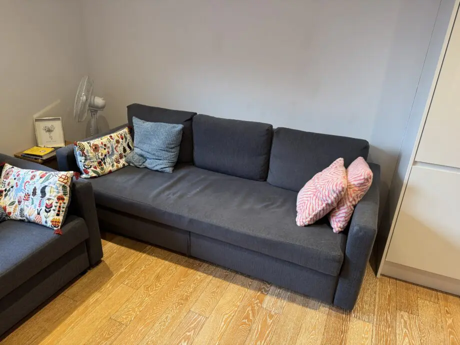 IKEA FRIHETEN 3-Seater Sofa Bed – Dark Grey – 2 Available