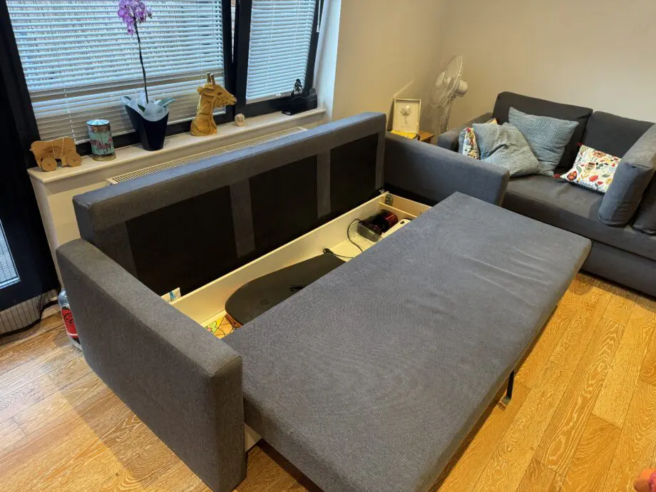 IKEA FRIHETEN 3-Seater Sofa Bed – Dark Grey – 2 Available